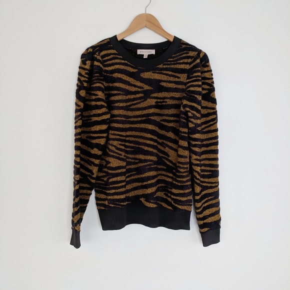 Philosophy Sweaters - PHILOSOPHY Animal Print Soft Chenille Sweater